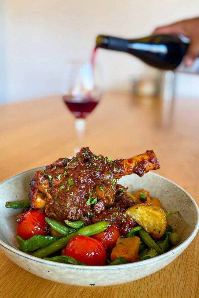 lamb shanks and red wine